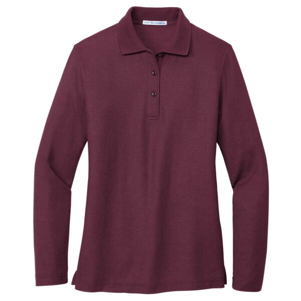 Copy of Ladies Silk Touch Long Sleeve Polo Thumbnail