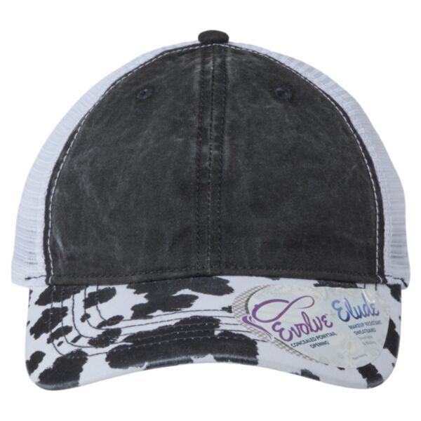 Women's Animal Print Mesh Back Cap Thumbnail