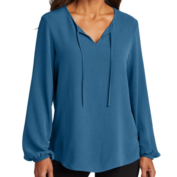 Ladies Textured Crepe Blouse Thumbnail