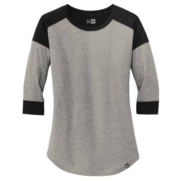 Ladies Heritage Blend 3/4 Sleeve Baseball Raglan Tee Thumbnail