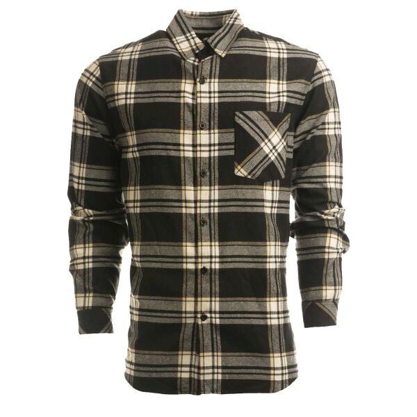 Open Pocket Long Sleeve Flannel Shirt Thumbnail