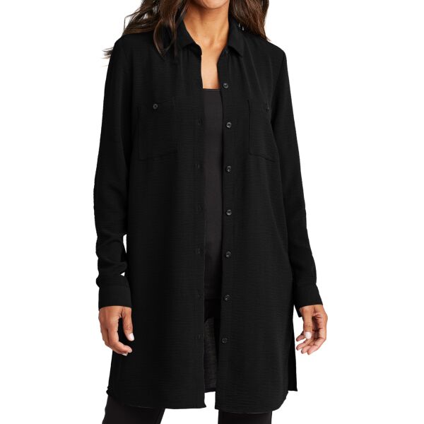 Ladies Textured Crepe Long Tunic Thumbnail