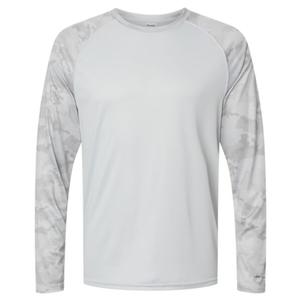 Cayman Performance Camo Colorblocked Long Sleeve T-Shirt Thumbnail