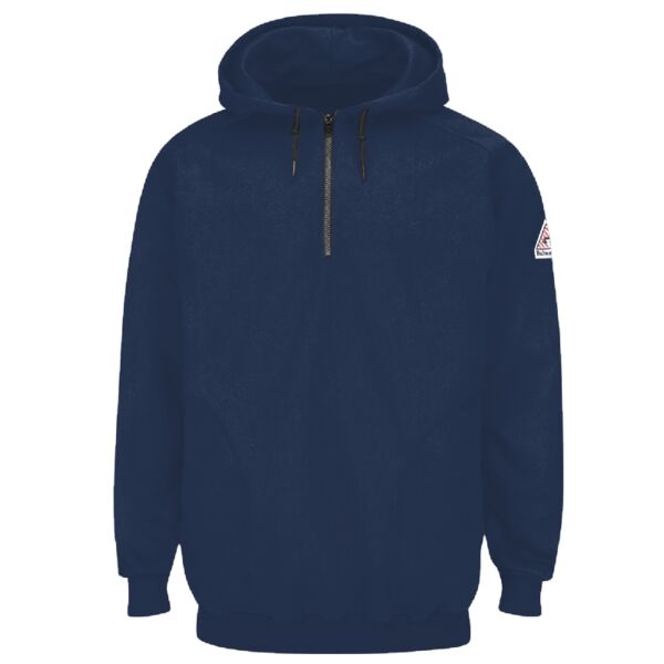 Pullover Hooded Fleece Sweatshirt Quarter-Zip - Tall Sizes Thumbnail