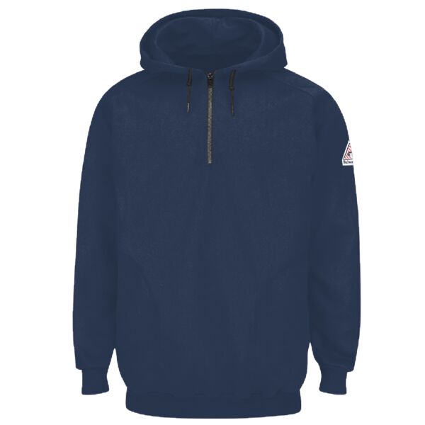 Pullover Hooded Fleece Sweatshirt Quarter-Zip Thumbnail