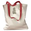 Canvas Tote with Contrasting Handles Thumbnail