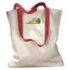 Canvas Tote with Contrasting Handles Thumbnail