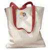 Canvas Tote with Contrasting Handles Thumbnail