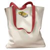 Canvas Tote with Contrasting Handles Thumbnail
