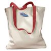 Canvas Tote with Contrasting Handles Thumbnail