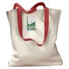 Canvas Tote with Contrasting Handles Thumbnail