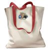 Canvas Tote with Contrasting Handles Thumbnail