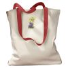 Canvas Tote with Contrasting Handles Thumbnail