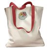 Canvas Tote with Contrasting Handles Thumbnail