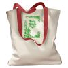 Canvas Tote with Contrasting Handles Thumbnail