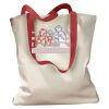 Canvas Tote with Contrasting Handles Thumbnail