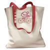 Canvas Tote with Contrasting Handles Thumbnail