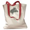 Canvas Tote with Contrasting Handles Thumbnail