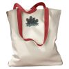 Canvas Tote with Contrasting Handles Thumbnail
