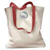Canvas Tote with Contrasting Handles Thumbnail
