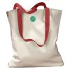 Canvas Tote with Contrasting Handles Thumbnail