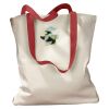 Canvas Tote with Contrasting Handles Thumbnail