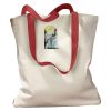Canvas Tote with Contrasting Handles Thumbnail