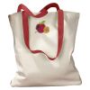 Canvas Tote with Contrasting Handles Thumbnail
