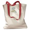 Canvas Tote with Contrasting Handles Thumbnail