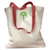 Canvas Tote with Contrasting Handles Thumbnail