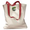 Canvas Tote with Contrasting Handles Thumbnail