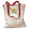 Canvas Tote with Contrasting Handles Thumbnail
