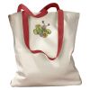 Canvas Tote with Contrasting Handles Thumbnail
