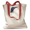 Canvas Tote with Contrasting Handles Thumbnail