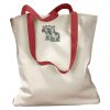 Canvas Tote with Contrasting Handles Thumbnail