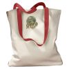 Canvas Tote with Contrasting Handles Thumbnail