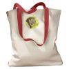 Canvas Tote with Contrasting Handles Thumbnail