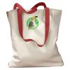 Canvas Tote with Contrasting Handles Thumbnail