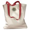 Canvas Tote with Contrasting Handles Thumbnail
