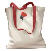 Canvas Tote with Contrasting Handles Thumbnail