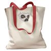 Canvas Tote with Contrasting Handles Thumbnail