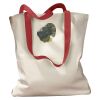 Canvas Tote with Contrasting Handles Thumbnail
