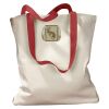 Canvas Tote with Contrasting Handles Thumbnail