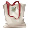 Canvas Tote with Contrasting Handles Thumbnail