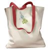Canvas Tote with Contrasting Handles Thumbnail
