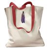 Canvas Tote with Contrasting Handles Thumbnail