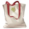 Canvas Tote with Contrasting Handles Thumbnail