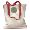 Canvas Tote with Contrasting Handles Thumbnail