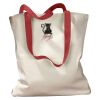 Canvas Tote with Contrasting Handles Thumbnail