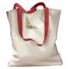 Canvas Tote with Contrasting Handles Thumbnail